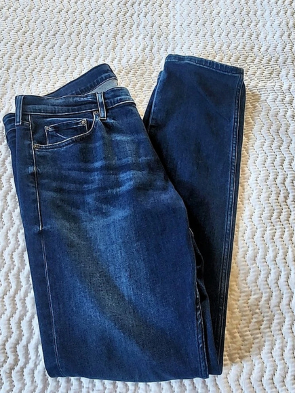 Paige Lennox Damian Straight Leg Jeans in Blue Waist 36 Like New